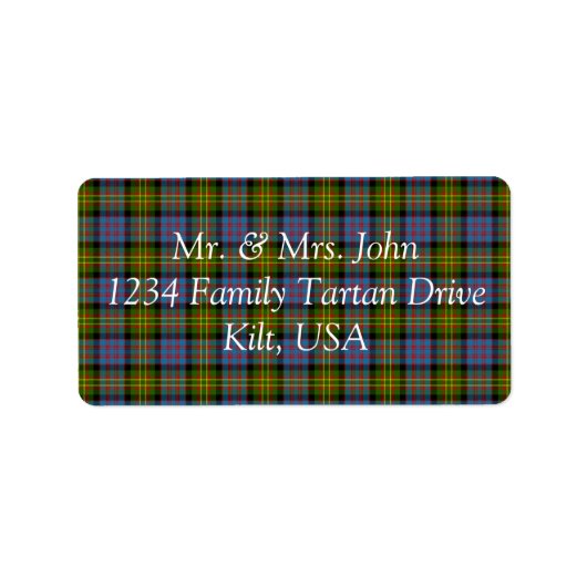 Bowie Tartan Label (Voorkant)