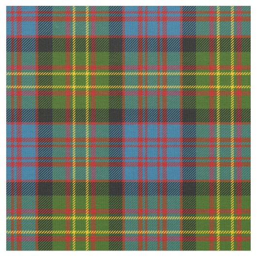 Bowie Tartan Print Stof (Close Up)