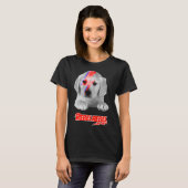 Bowie Ziggy Labrador Retriever Animal Rebel T-shirt (Voorkant volledig)