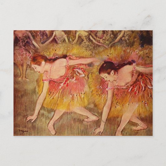 Bowing Dancers - Edgar Degas - 1885 Briefkaart (Voorkant)