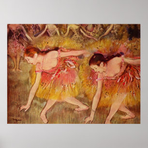 Bowing Dancers - Edgar Degas - 1885 Poster