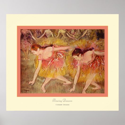 Bowing Dancers~ Edgar Degas Poster (Voorkant)