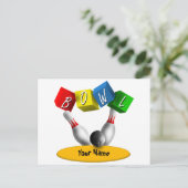 Bowl a Rama Bowling Briefkaart (Staand voorkant)