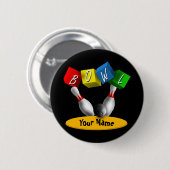 Bowl a Rama Bowling Ronde Button 5,7 Cm (Voorkant /achterkant)