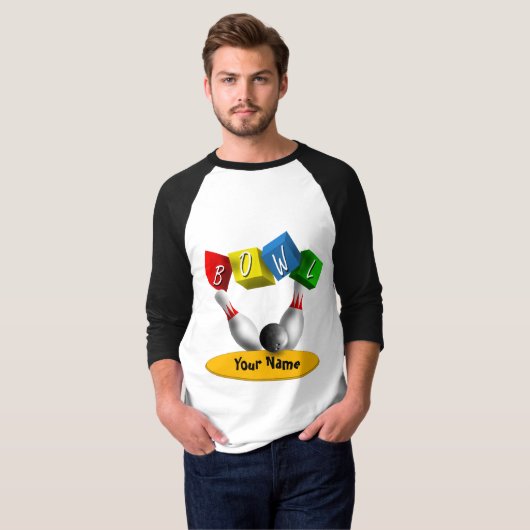 Bowl a Rama Bowling T-shirt (Voorkant volledig)