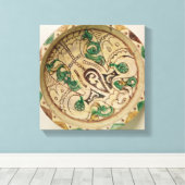 Bowl (aardewerk) canvas afdruk (Insitu (Houten vloer))