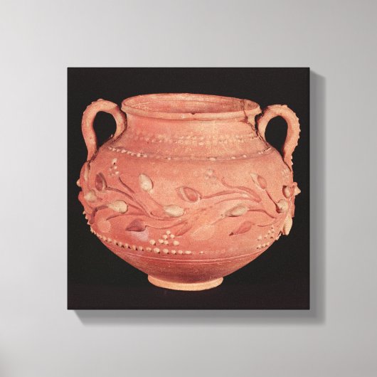 Bowl gevonden in Coptos, Opper Egypte Canvas Afdruk (Voorkant)