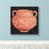 Bowl gevonden in Coptos, Opper Egypte Canvas Afdruk (Insitu (Houten vloer))