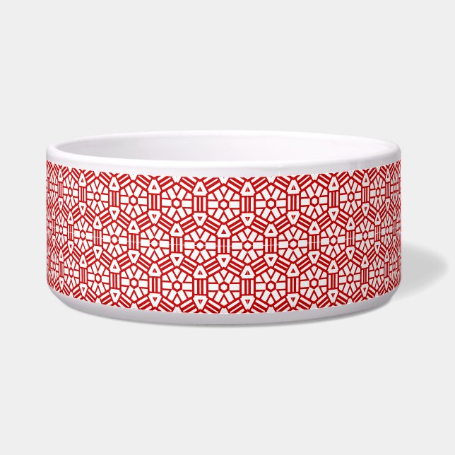 Bowl - Hexagon en Bars Voerbakje (Voorkant)