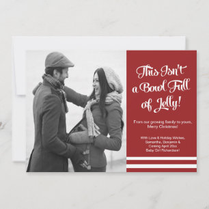 Bowl Jelly Zwangerschap Foto-koninklijke kaart