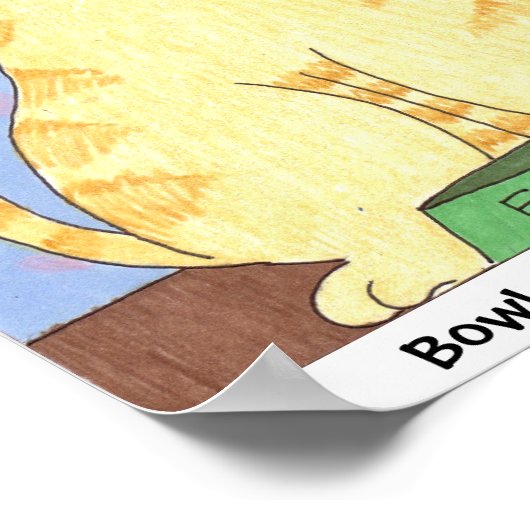 Bowl. Leeg. Voedsel. Nu. Poster (Hoek)