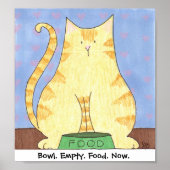 Bowl. Leeg. Voedsel. Nu. Poster (Voorkant)