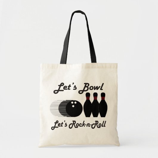 Bowl Let's Rock-n-Roll Tote Bag (Voorkant)