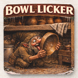 Bowl Licker Icelandic Yule Lad Bier Onderzetter