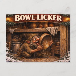 Bowl Licker Icelandic Yule Lad Briefkaart