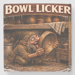 Bowl Licker Icelandic Yule Lad Stenen Onderzetter