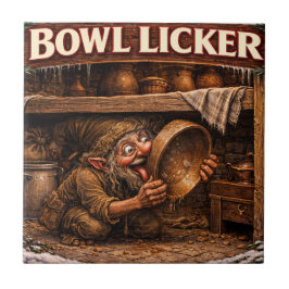 Bowl Licker Icelandic Yule Lad Tegeltje
