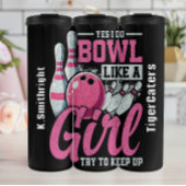 Bowl Like a Girl Graphic Thermosbeker
