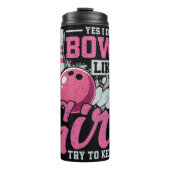 Bowl Like a Girl Graphic Thermosbeker (Voorkant)