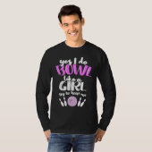 Bowl Like A Girl I Bowling Pin T-shirt (Voorkant volledig)