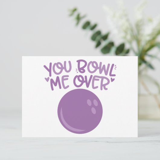 BOWL me over Kaart (Staand voorkant)
