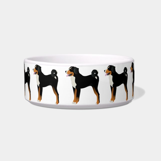 Bowl met Appenzeller sennenhund Voerbakje (Voorkant)