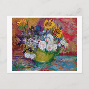 Bowl met bloemen, Van Gogh Briefkaart