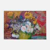 Bowl met bloemen, Van Gogh Deurmat (Voorkant)
