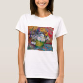 Bowl met bloemen, Van Gogh T-shirt (Voorkant)