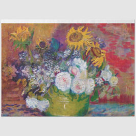 Bowl met bloemen, Van Gogh Tissuepapier