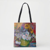 Bowl met bloemen, Van Gogh Tote Bag (Voorkant)