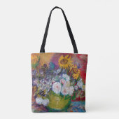 Bowl met bloemen, Van Gogh Tote Bag (Achterkant)
