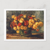 Bowl met Chrysanthemums Van Gogh Fine Art Briefkaart (Voorkant)