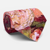 Bowl met pony's en Rozen Van Gogh Fine Art Stropdas (Opgerold)