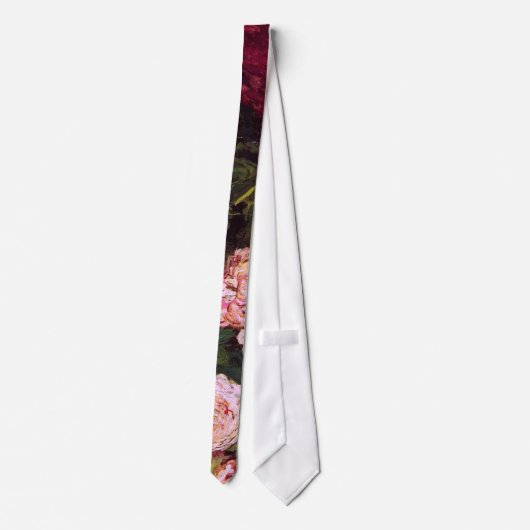 Bowl met pony's en Rozen Van Gogh Fine Art Stropdas (Achterkant)