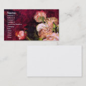 Bowl met pony's en Rozen Van Gogh Fine Art Visitekaartje (Voorkant / Achterkant)