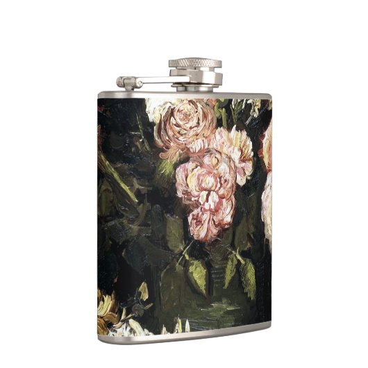 Bowl met volken en Rozen - Gogh Heupfles (Rechts)