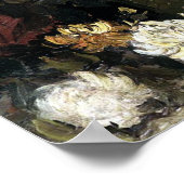 Bowl met volken en Rozen - Gogh Poster (Hoek)