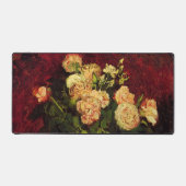 Bowl met volken en Rozen van Vincent van Gogh Bureaumat (Voorkant)