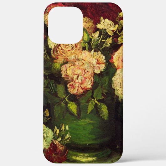 Bowl met volken en Rozen van Vincent van Gogh Case-Mate iPhone Case (Achterkant)