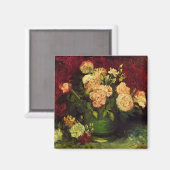 Bowl met volken en Rozen van Vincent van Gogh Magneet (Voorkant / Achterkant)