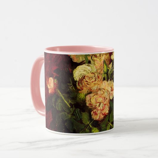 Bowl met volken en Rozen van Vincent van Gogh Mok (Voorkant links)