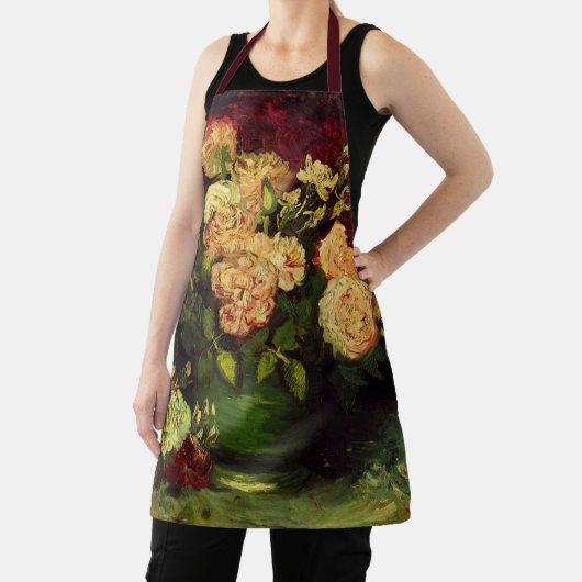 Bowl met volken en Rozen van Vincent van Gogh Schort (Insitu)