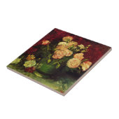 Bowl met volken en Rozen van Vincent van Gogh Tegeltje (Zijkant)