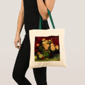 Bowl met volken en Rozen van Vincent van Gogh Tote Bag (Voorkant (product))
