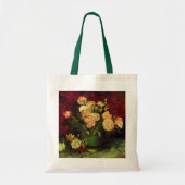 Bowl met volken en Rozen van Vincent van Gogh Tote Bag (Voorkant)