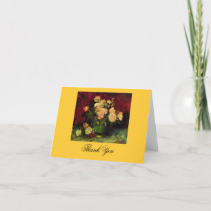 Bowl met volken en Rozen, Vincent van Gogh Bedankkaart