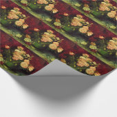 Bowl met volken en Rozen, Vincent van Gogh. Cadeaupapier (Hoek)