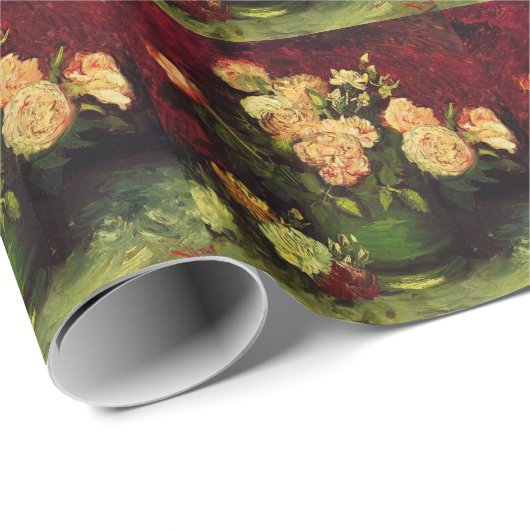 Bowl met volken en Rozen, Vincent van Gogh. Cadeaupapier (Rol Hoek)