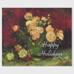 Bowl met volken en Rozen, Vincent van Gogh. Cadeaupapier